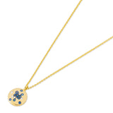 18kt Gold "Pitti" Gold and Pave Pendant Necklace