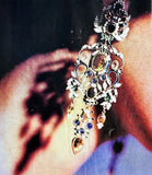 Ruby & Blue Topaz Earring