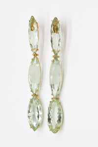 Prasiolite 3 part Earrings