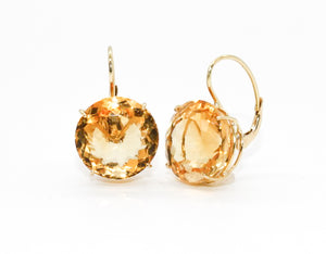 Citrine Wire Earring