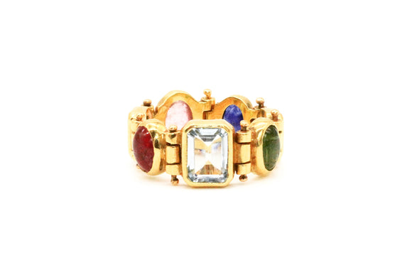 Multi Color Hinged Ring